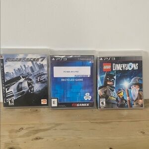 Sony PlayStation 3 Game Bundle - Ridge Racer 7, NBA 2K12, LEGO Dimensions
